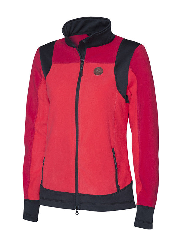 Mountain Horse Marble Tech Fleece-Top Equitacion Rojo.