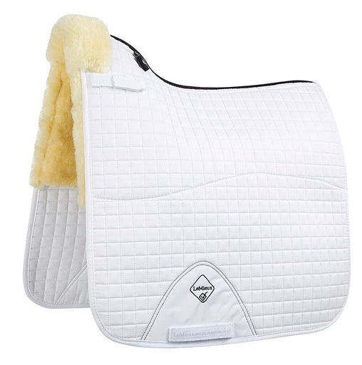 LeMieux Lambskin Half Lined Dressage Square Natural/Blanco